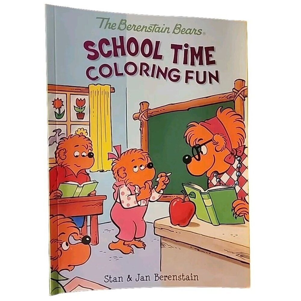 NEW, THE BERENSTAIN BEARS SCHOOL TIME COLORING FUN BOOK